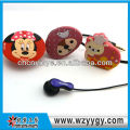 Customized cute soft pvc promotional earphone cable holder